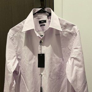 Hugo Boss Pink Stripe Dress Shirt NWT 15 32/33